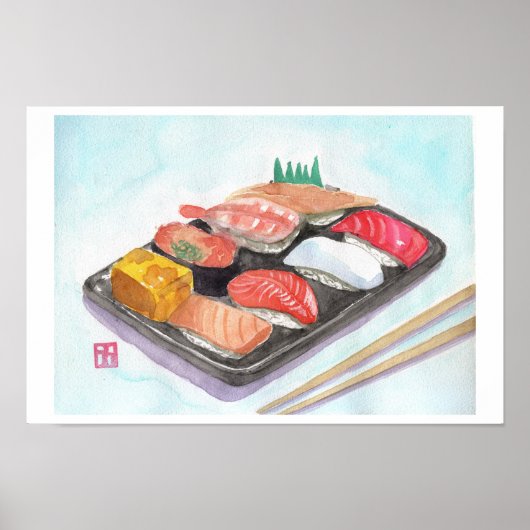 Sushi-Druck Poster (Vorne)