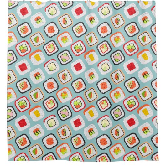 Sushi Duschvorhang (Vorderseite)