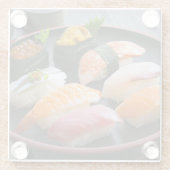 Sushi Enbu - Tastes spread across a Japanese black Glasuntersetzer (Rückseite)