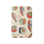 Sushi-Essen, nahtloses Muster-Design. Badematte (Vorderseite Vertikal)