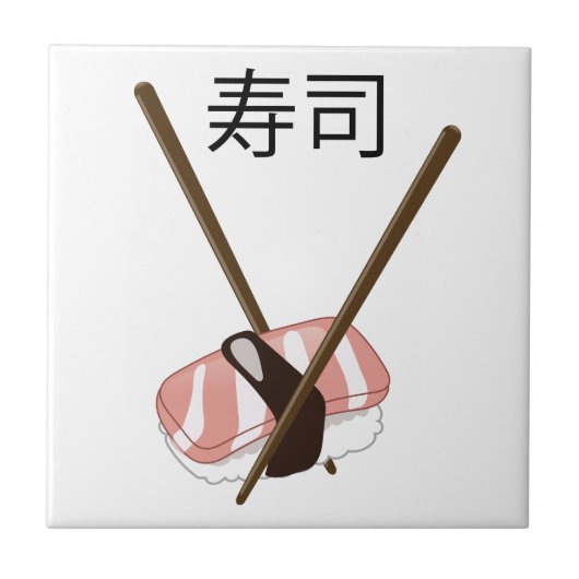 Sushi-Essstäbchen Fliese (Vorderseite)