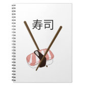 Sushi-Essstäbchen Notizblock (Vorderseite)