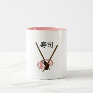 Sushi-Essstäbchen Zweifarbige Tasse