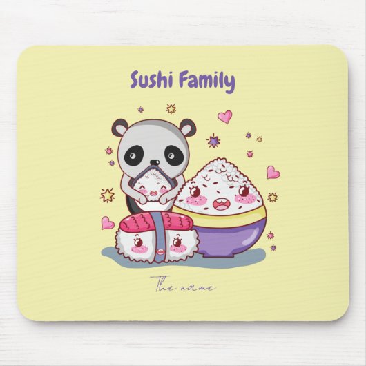 Sushi Family Mousepad (Vorne)