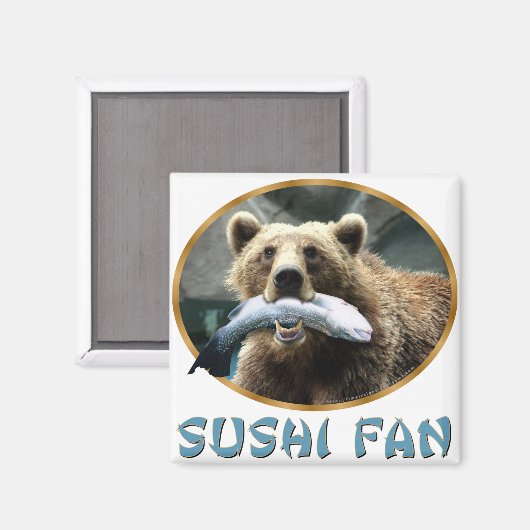Sushi Fan Magnet (Vorderseite/Rückseite)