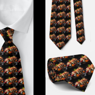 Sushi Fan Restaurant Koch Japanischer Food Necktie Krawatte