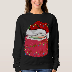 Sushi Fast Food Lover Xmas Weihnachtsmannmütze Sus Sweatshirt