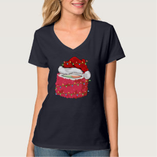 Sushi Fast Food Lover Xmas Weihnachtsmannmütze Sus T-Shirt