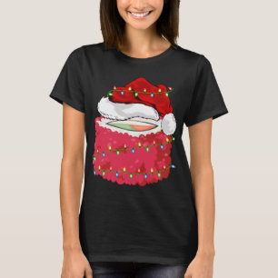 Sushi Fast Food Lover Xmas Weihnachtsmannmütze Sus T-Shirt