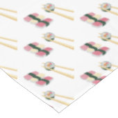 Sushi Feinschmecker Hipster Tablecloth Tischdecke (Schrägansicht)