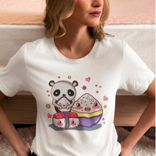 Sushi Finds Rolls Kawaii Sushi T - Shirt