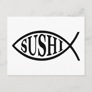 Sushi Fish Postkarte