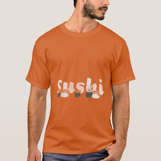Sushi Fleisch Essstäbchen Essen Kultur Junge T-Shirt (Vorderseite)