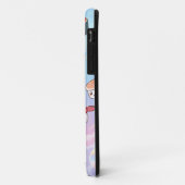 Sushi Flying in Pastel Galaxy Sky Case-Mate iPhone Hülle (Hinten/Links)