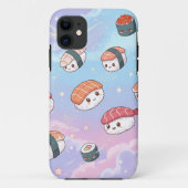 Sushi Flying in Pastel Galaxy Sky Case-Mate iPhone Hülle (Rückseite)