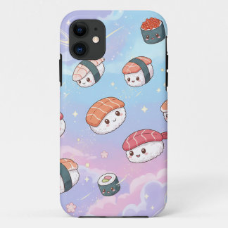 Sushi Flying in Pastel Galaxy Sky Case-Mate iPhone Hülle