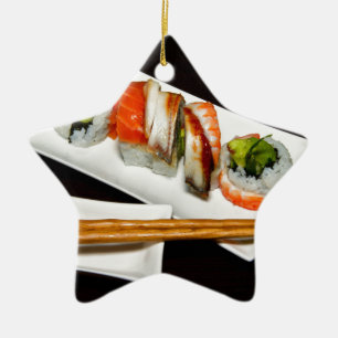 Sushi Food Restaurant essen exotisches Essen Fast Keramik Ornament
