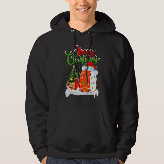 Sushi Food Xmas Decorations Santa Sushi Christma Hoodie (Vorderseite)