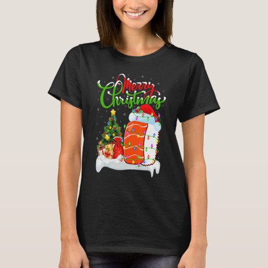Sushi Food   Xmas Decorations Santa Sushi Christma T-Shirt (Vorderseite)