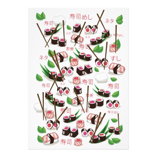 Sushi Fotodruck (Vorne)