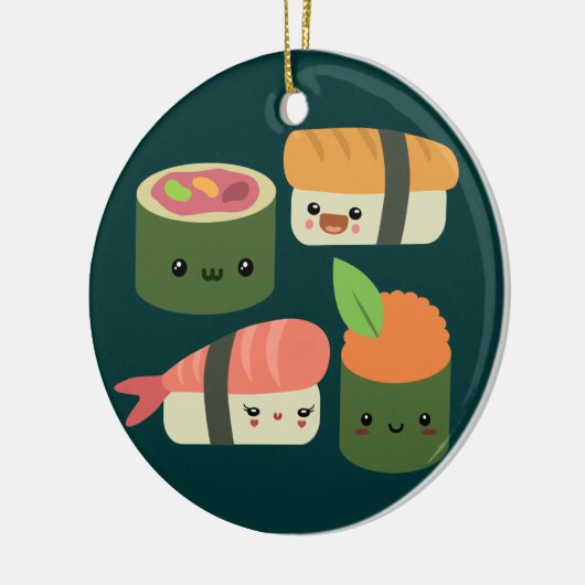Sushi-Freunde Keramik Ornament (Links)