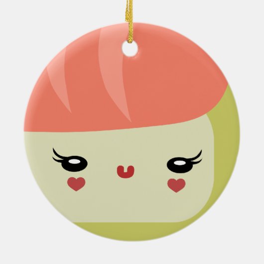 Sushi-Freunde Keramik Ornament (Hinten)