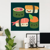 Sushi Friends Poster (Heimbüro)