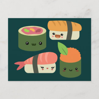 Sushi Friends Postkarte