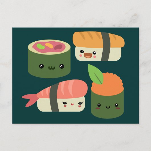 Sushi Friends Postkarte (Vorderseite)