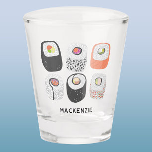 Sushi Fun japanische Küche Art Personalisiert Schnapsglas