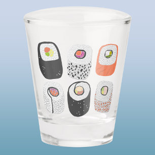Sushi Fun japanische Küche Art Schnapsglas