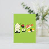 Sushi Fun Postkarte (Stehend Vorderseite)