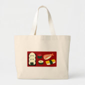 Sushi Fun Tote Bag Jumbo Stoffbeutel (Vorne)
