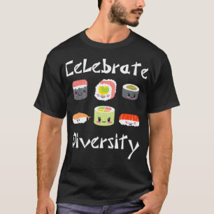 Sushi Funny Diversity Sushi Characters Sushi Liebe T-Shirt