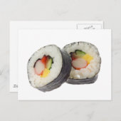 Sushi - Futomaki Postkarte (Vorne/Hinten)