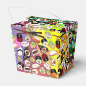 Sushi Gemustert Take Out Box Geschenkschachtel (Rückseite)
