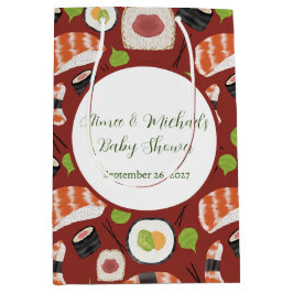 Sushi Gender Neutral Baby Shower Mittlere Geschenktüte