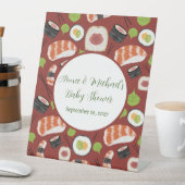 Sushi Gender Neutral Baby Shower Sockelschild (In Situ)