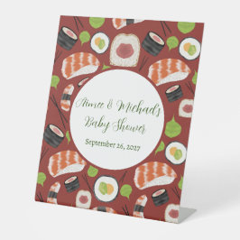 Sushi Gender Neutral Baby Shower Sockelschild