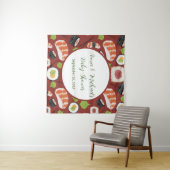 Sushi Gender Neutral Baby Shower Wandteppich (Beispiel (Horizontal))