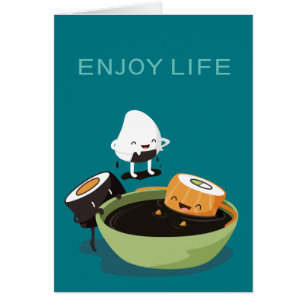 Sushi genießen die lustige Badzeit