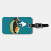 Sushi genießen die lustige Badzeit Gepäckanhänger (Vorderseite horizontal)