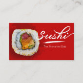 Sushi-Geschäft, Sushi-Geschäft, Sushi-Lieferung Visitenkarte (Vorderseite)