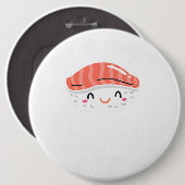 Sushi Geschenk für Kawaii Kinder Ladys Wasabi Food Button (Vorne & Hinten)