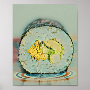 Sushi-Geschenk für Liebhaber von Lebensmitteln Poster
