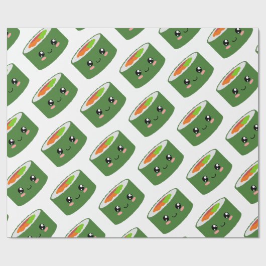 Sushi Geschenkpapier (Flach)