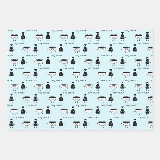 Sushi Geschenkpapier Set (Vorderseite 3)