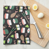 Sushi Geschirrtuch (Viertel Falte)