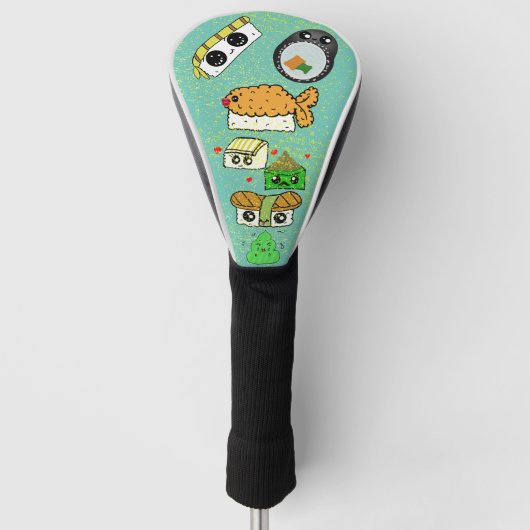 Sushi Glitzer Golf Head Cover Design Headcover (Vorderseite)