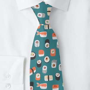 Sushi Green Neck Tie Krawatte